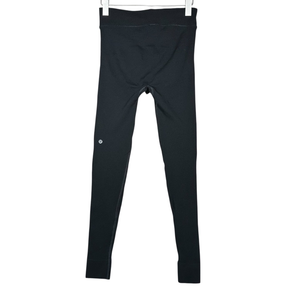 LULULEMON Keep The Heat Thermal Wool Blend Leggings 27" in Black - Picture 6 of 12
